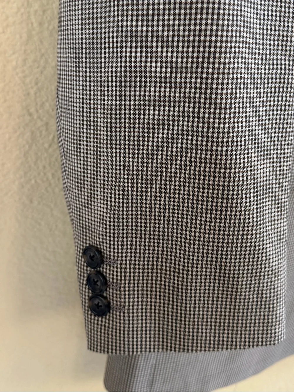 Vintage Yves Saint Laurent YSL Wool Micro Check Blazer Size 40R EUC!